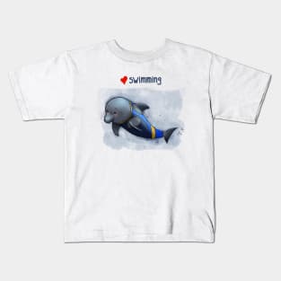 Love swimming Kids T-Shirt